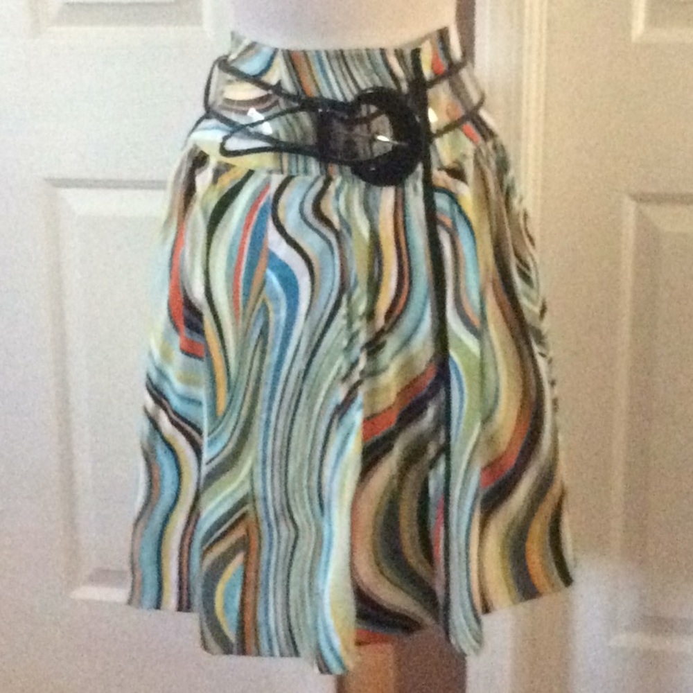 Becky & Max Swirl Multi Color Skirt